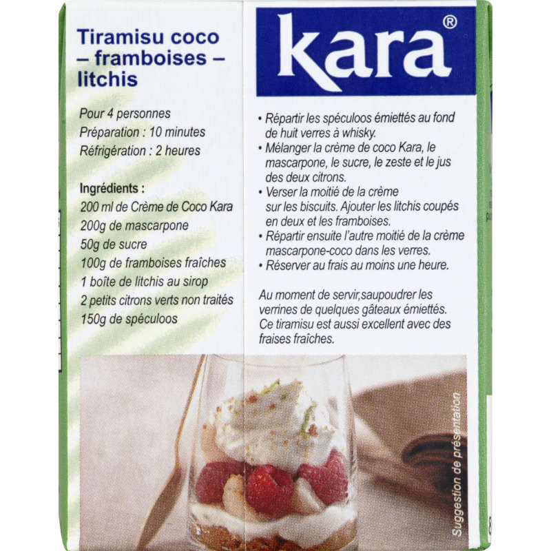 Kara Crème De Coco Onctueuse 20 Cl