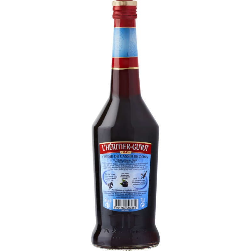 L’HÉRITIER-GUYOT Crème de Cassis de Dijon la bouteille de 70cl