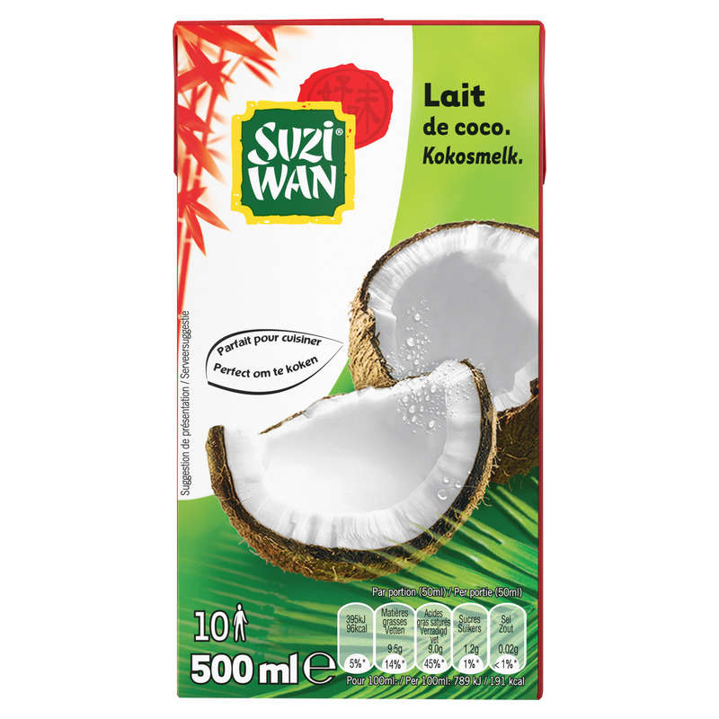 Suzi Wan Lait de Coco 500ml