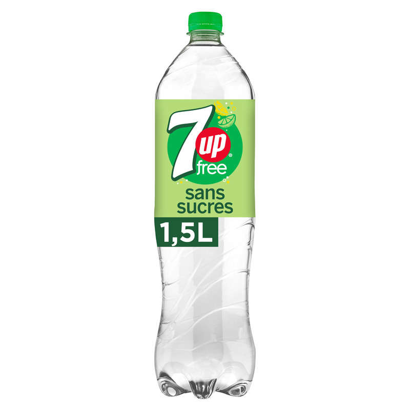 7UP Free Boisson Gazeuse au Citron la Bouteille de 1,5L