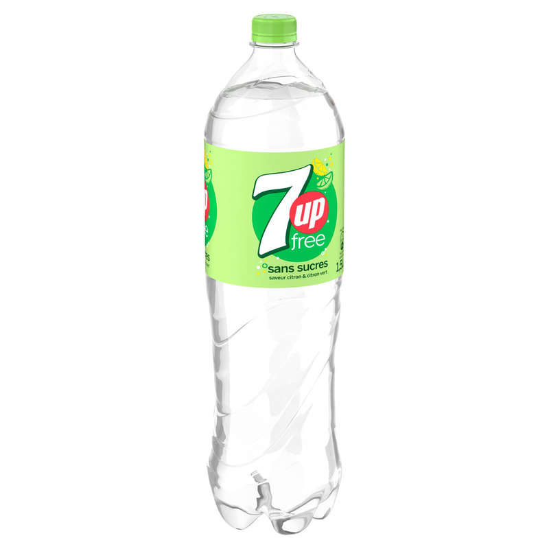 7UP Free Boisson Gazeuse au Citron la Bouteille de 1,5L