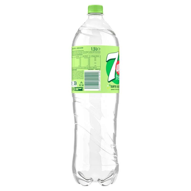 7UP Free Boisson Gazeuse au Citron la Bouteille de 1,5L