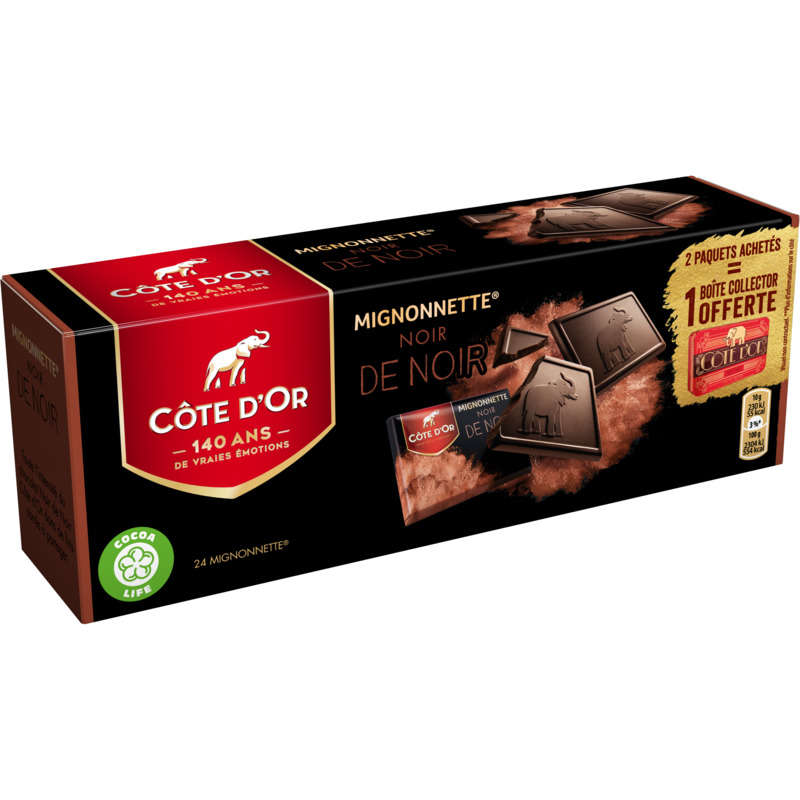 Côte d'Or Mignonnettes Tablette Chocolat Noir 24x10g