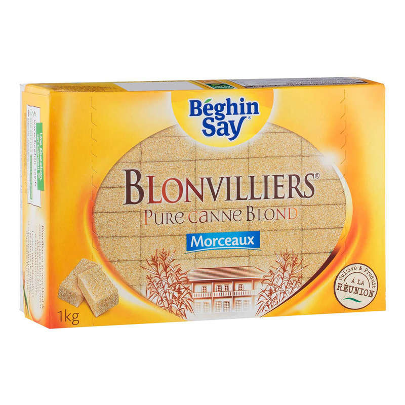 Blonvilliers Sucre Roux De Canne En Morceaux Le Pack De 1Kg