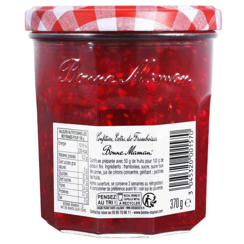 Bonne Maman Confiture de Framboises 370g