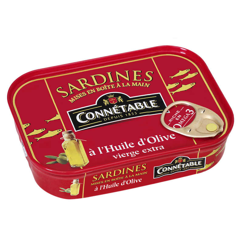 Connétable Sardines À L'Ancinenne À L'Huile D'Olive Vierge Extra 87G