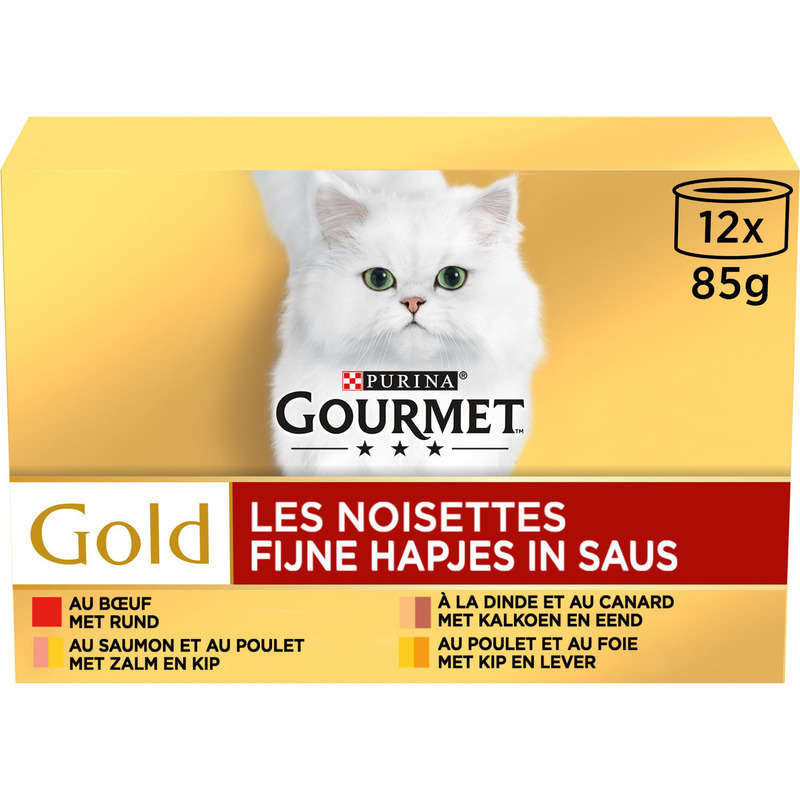 Gourmet Gold Les Noisettes Bouchées pour Chat 12x85g