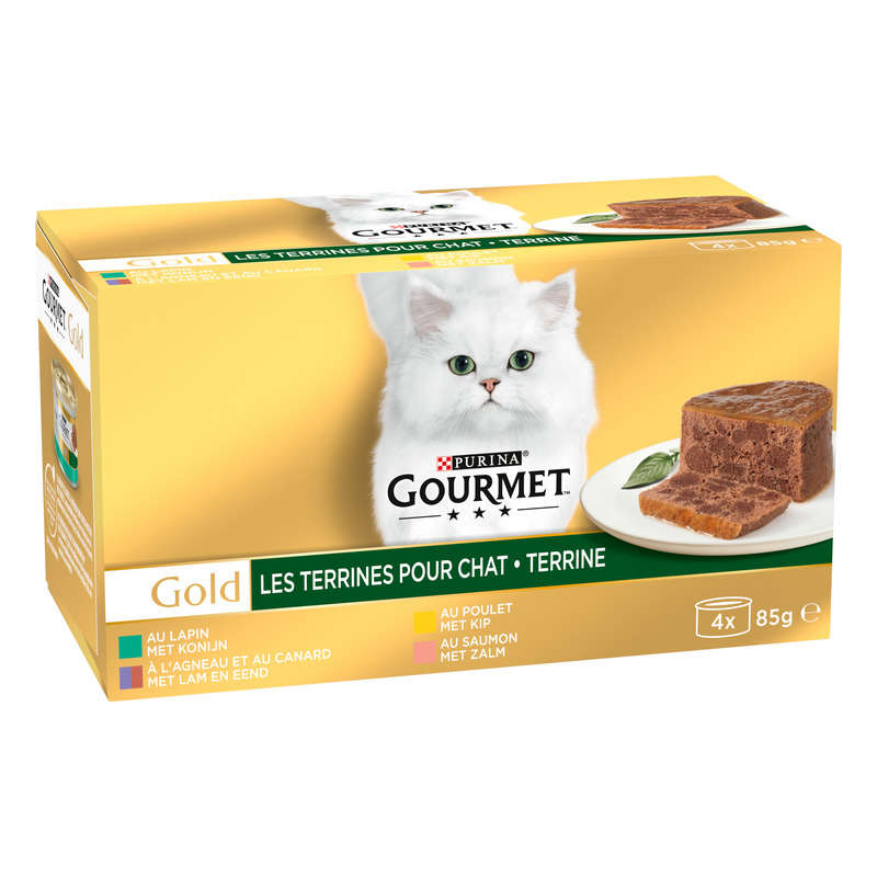 Gourmet Gold Les Terrines pour Chat 4x85g