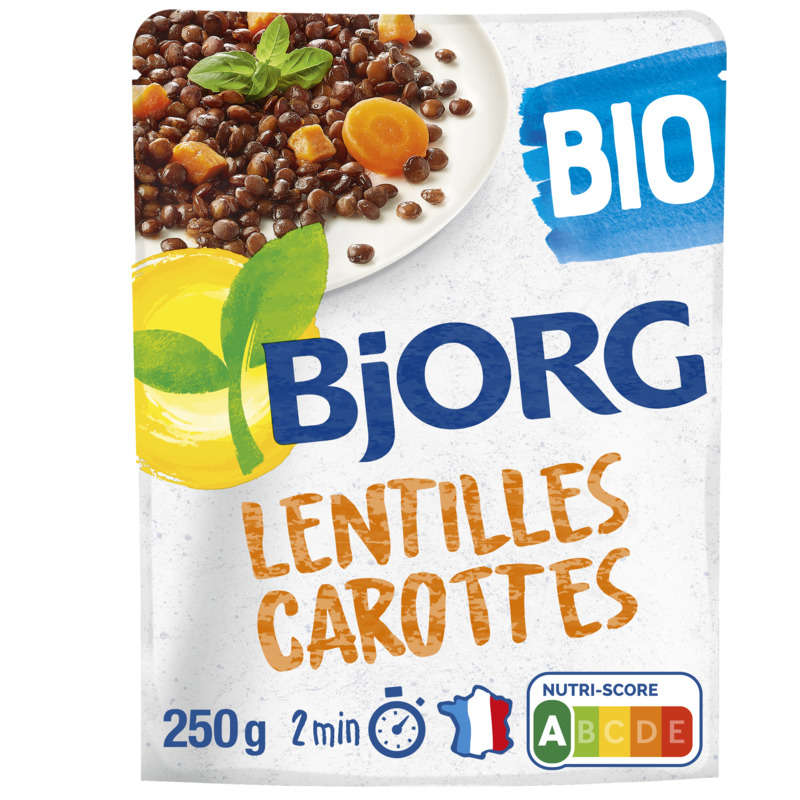 Bjorg Lentilles & carottes, bio 250g