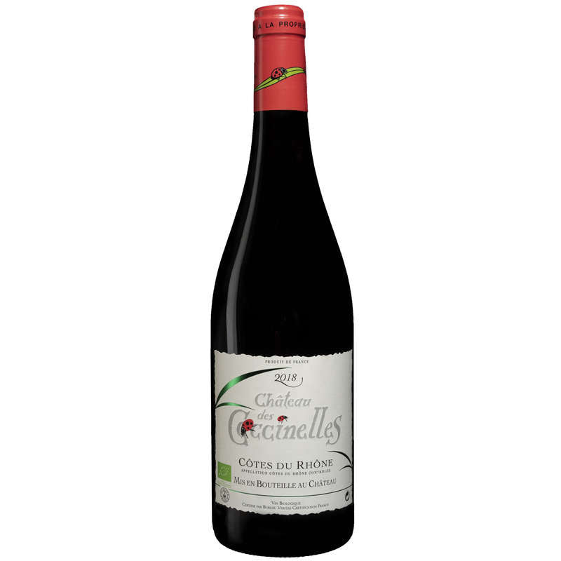 Château des Coccinelles côtes des Rhône bio 75 cl