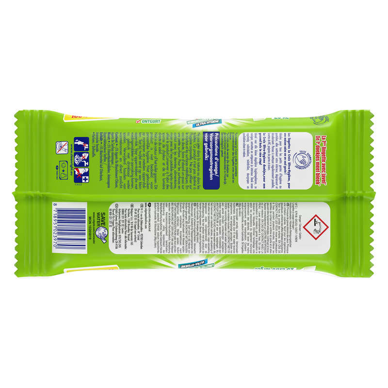 La Croix Lingettes Nettoyantes Désinfectantes Javel Ultra Hygiène x50