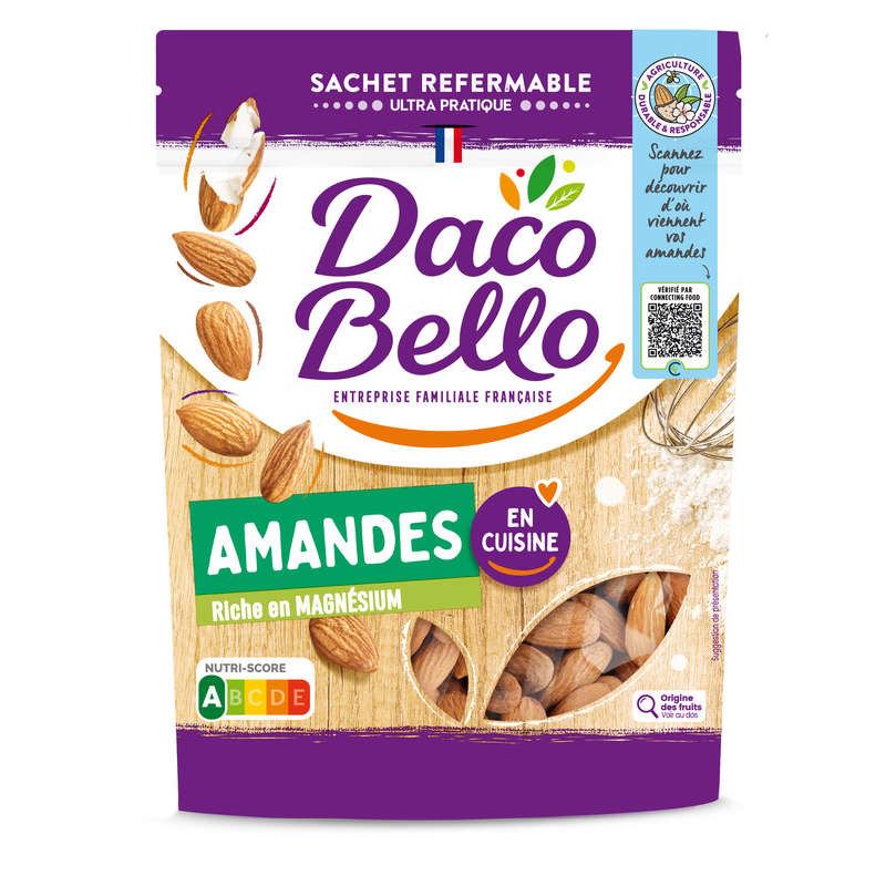 Daco Bello Amandes Décortiquées 125 g