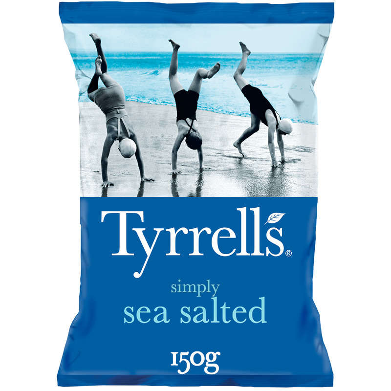 Tyrrell's Chips de pommes de terre au sel de mer 150g