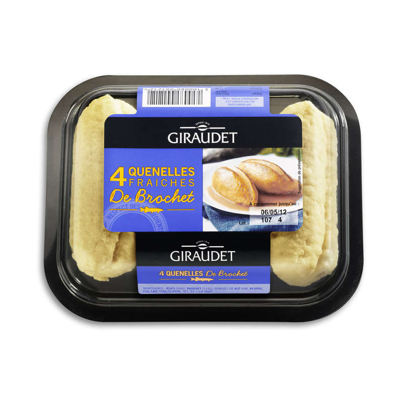 Giraudet Quenelles Fraîches de Brochet 4x50g