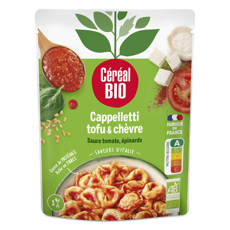 Céréal Bio Cappelletti Tofu Epinards Cuisiné 220g