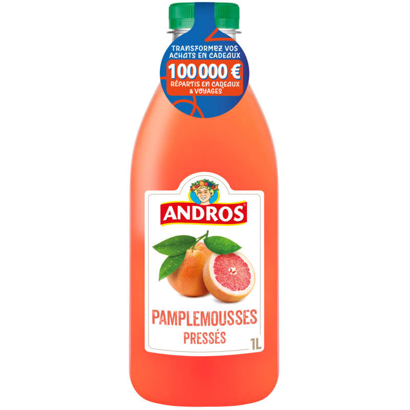 Andros Pamplemousse rose pressé 1L