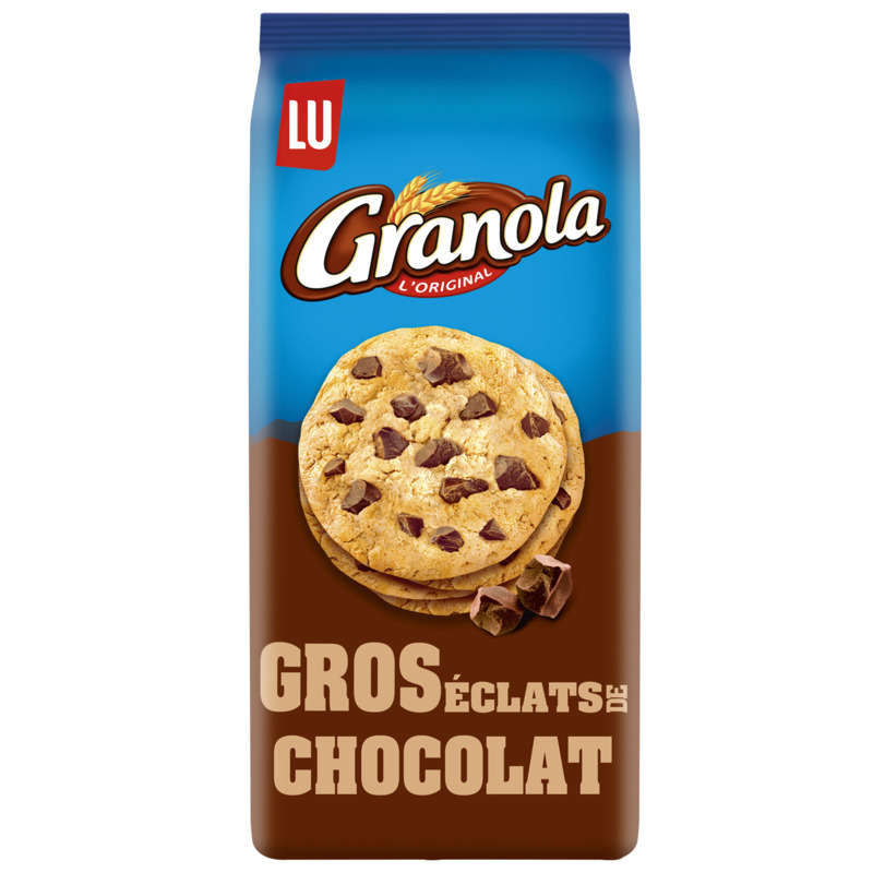 Granola Cookies aux gros éclats de Chocolat 184g