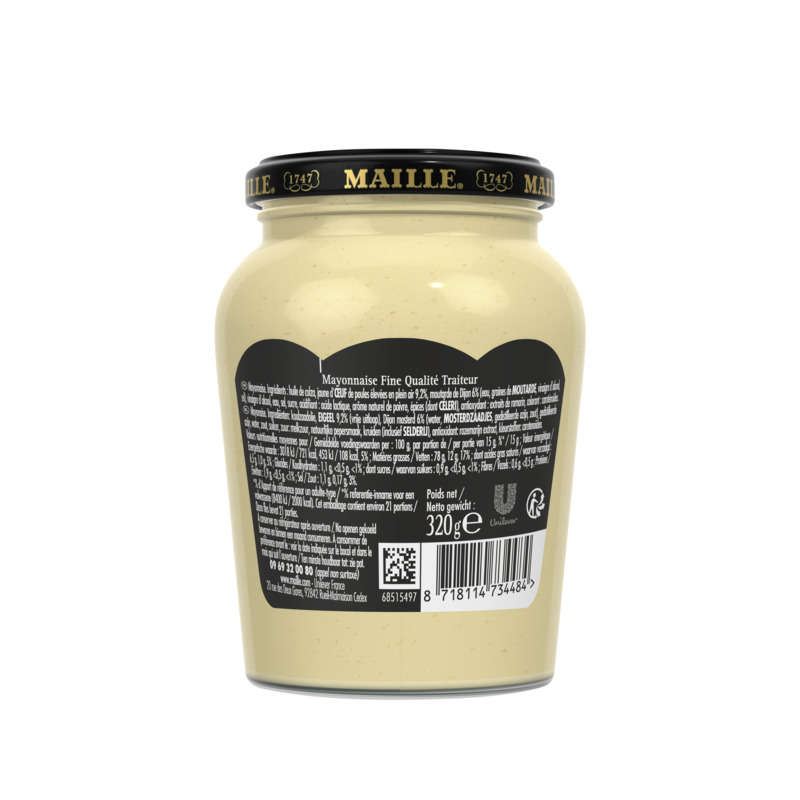 Maille Mayonnaise Fine Qualité Traiteur Bocal 320g