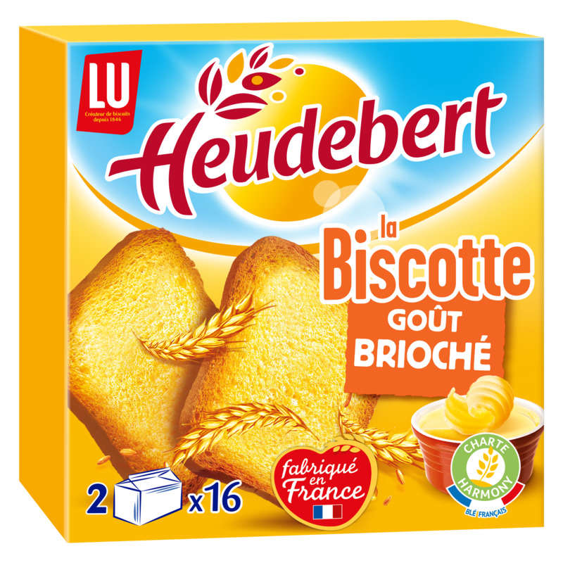 Lu Heudebert Biscottes goût Briochées 290g