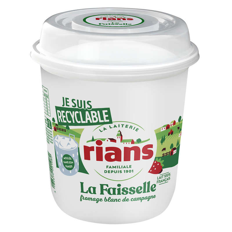 Rians faisselle moulée à la louche 6%mg 1kg