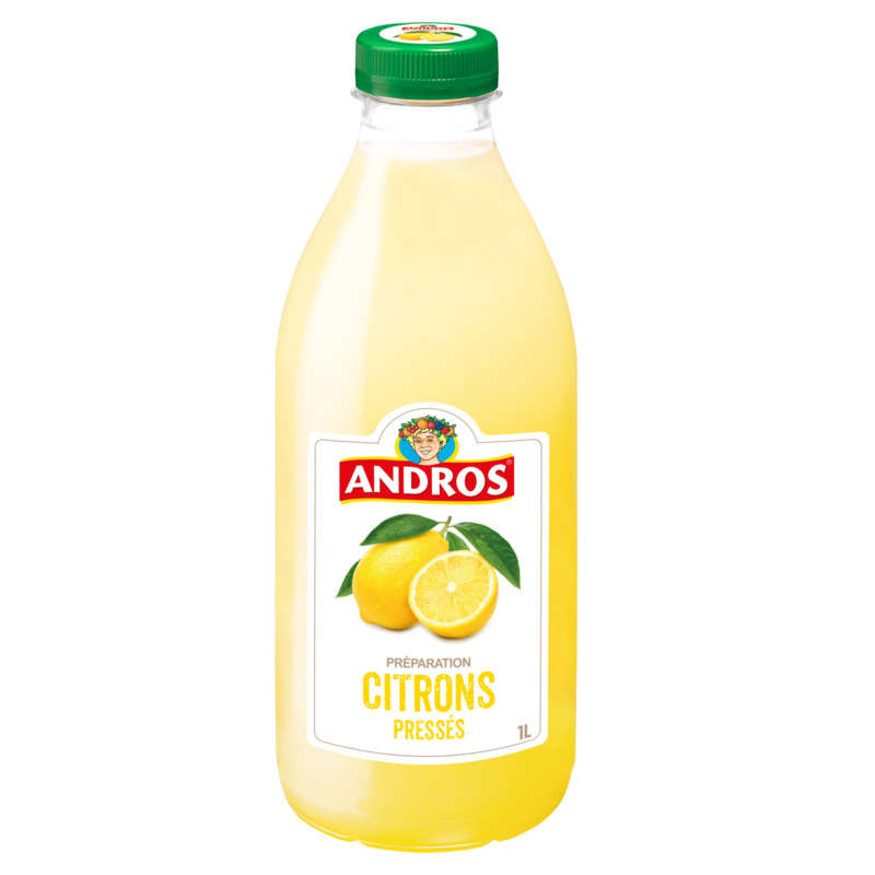 Andros Citrons pressés, préparation pasteurisée de fruits 1L