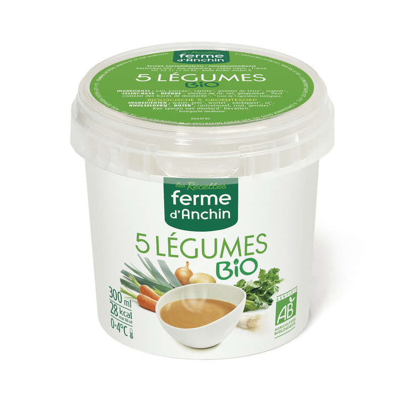 Ferme d'Anchin soupe 5 légumes Bio 300ml