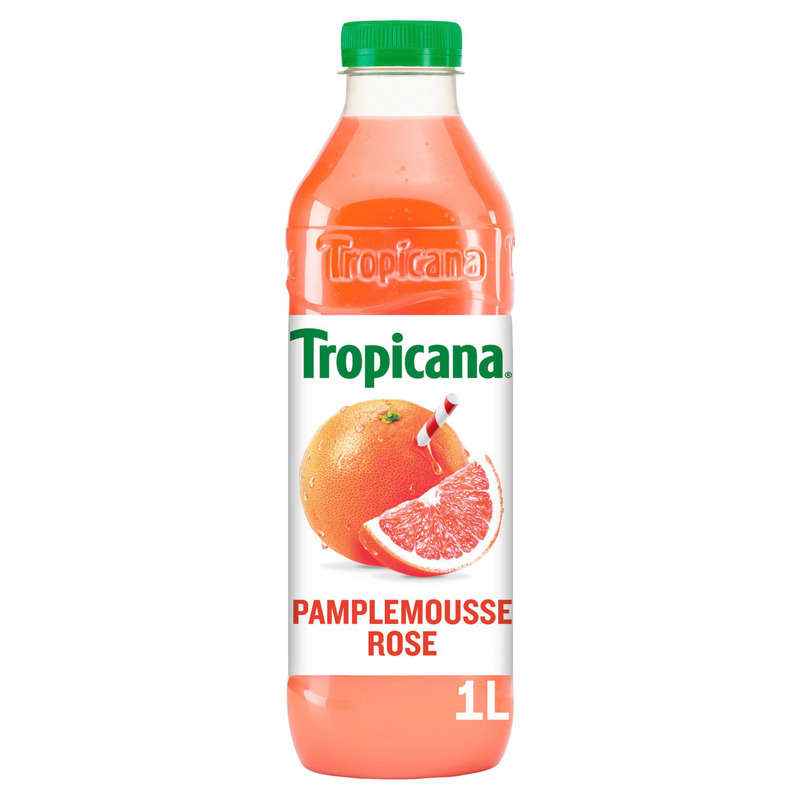 Tropicana Pur Jus de Pamplemousse Rose la Bouteille de 1L