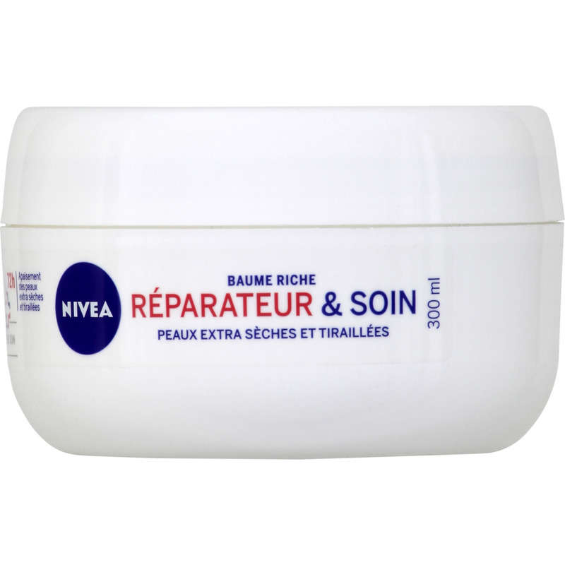 Nivea Baume Riche, Réparateur Et Soin, 48H, Peaux Désséchées Ou Abîmées 300Ml