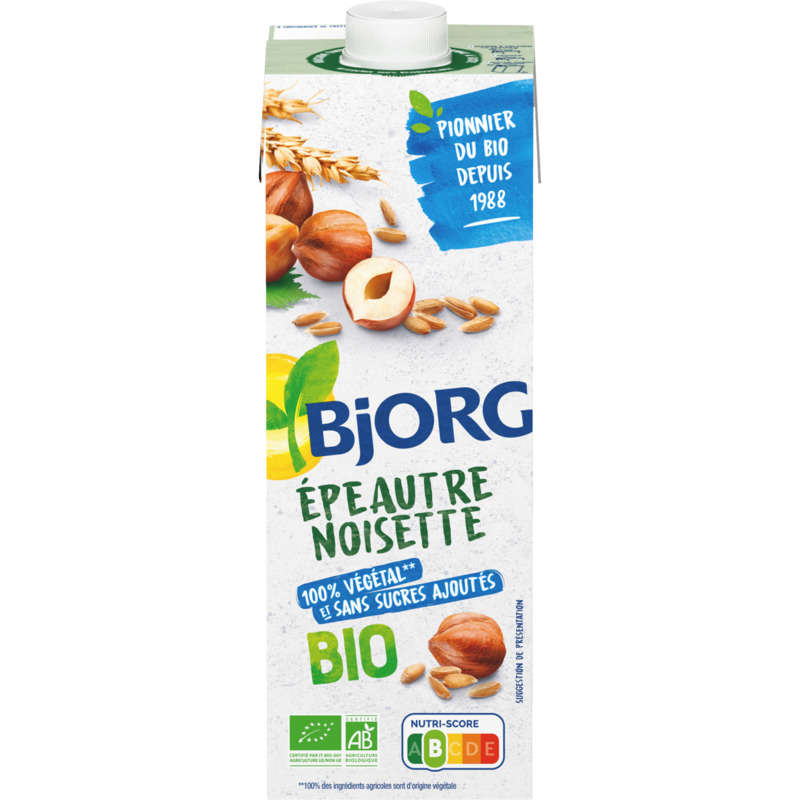 Bjorg Boisson Végétale Épeautre Noisette Bio 1L