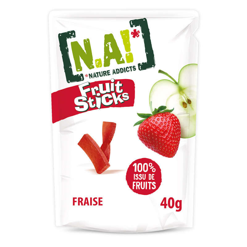 N.A! Fruit Sticks Fraise 40G