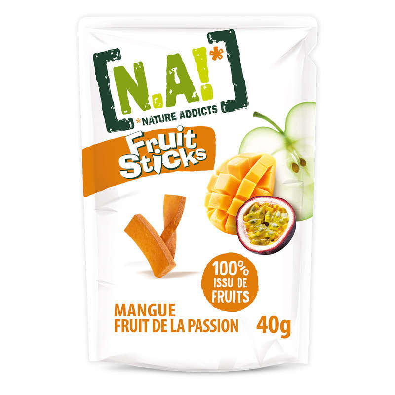 N.A! Sticks De Fruits À Base De Concentrés Mangue 40G