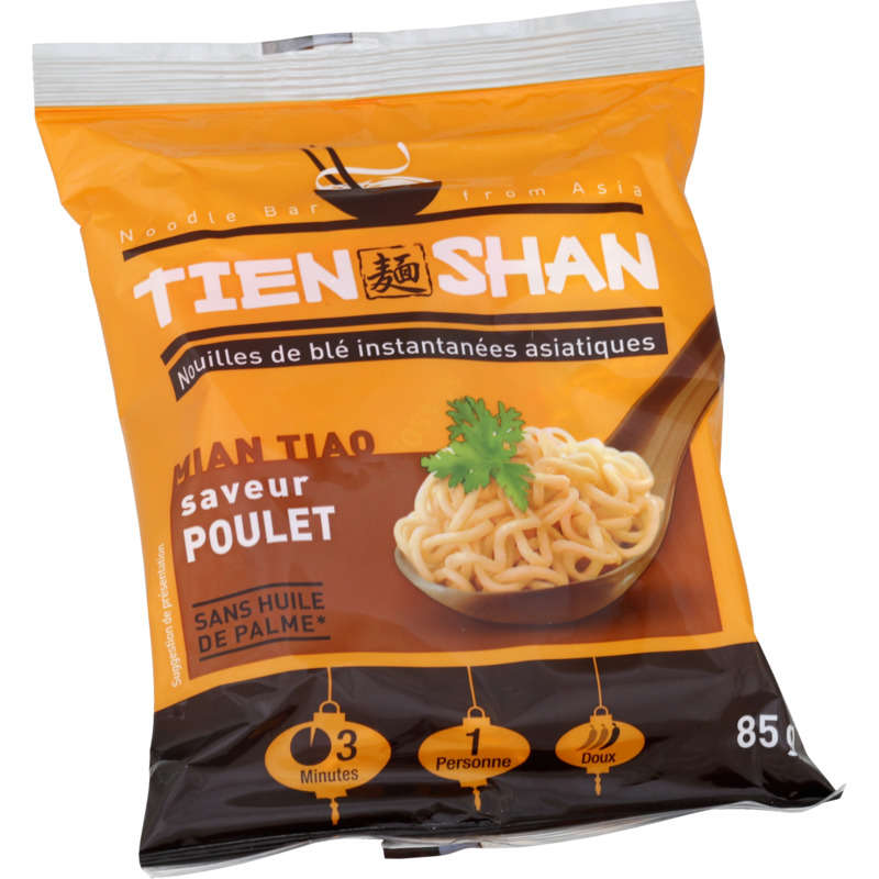 Tien Shan Nouilles De Blé Saveur Poulet 85G