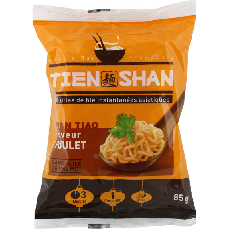 Tien Shan Nouilles De Blé Saveur Poulet 85G