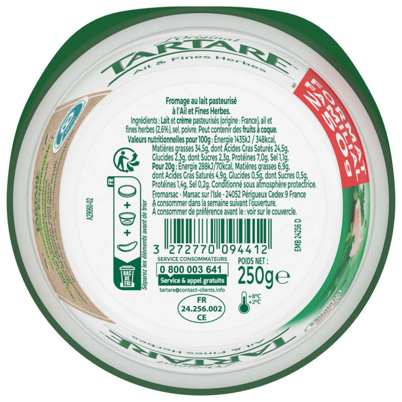 Tartare Ail & Fines Herbes 250G