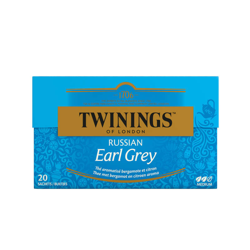 Twinings Thé Earl Grey Russian 20 Sachets 30G