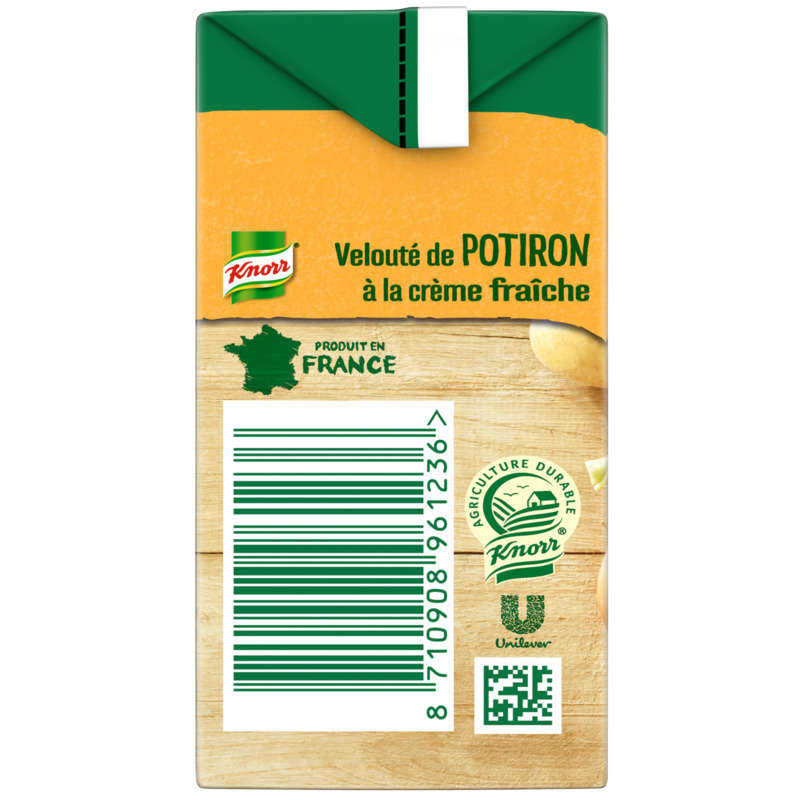 Knorr Les Classiques Soupe Liquide Velouté Potiron Crème Fraîche 30cl