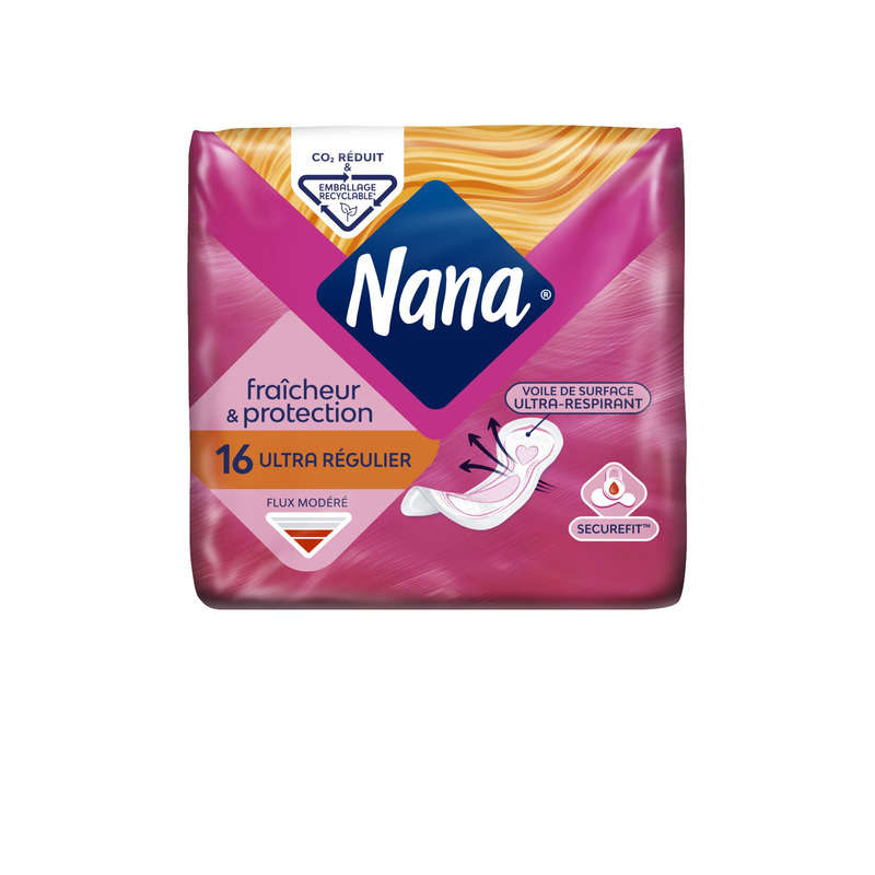 Nana Serviettes Hygiéniques Ultra Normal x16