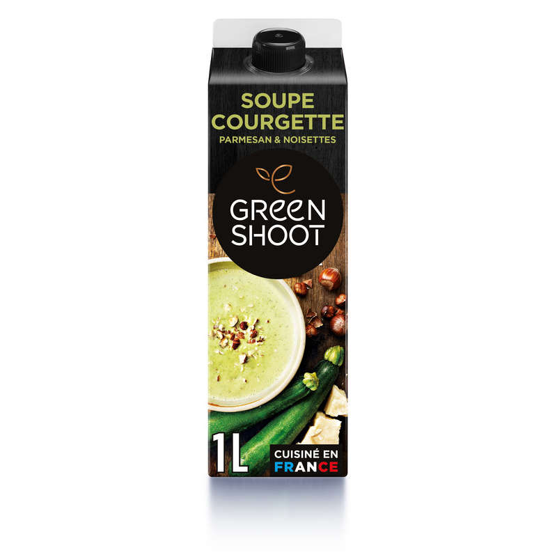 Green Shoot soupe courgette parmesan & noisettes 1L