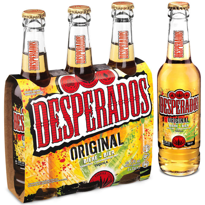 Desperados Original bière aromatisée tequila 3 x 33 cl 5.9°