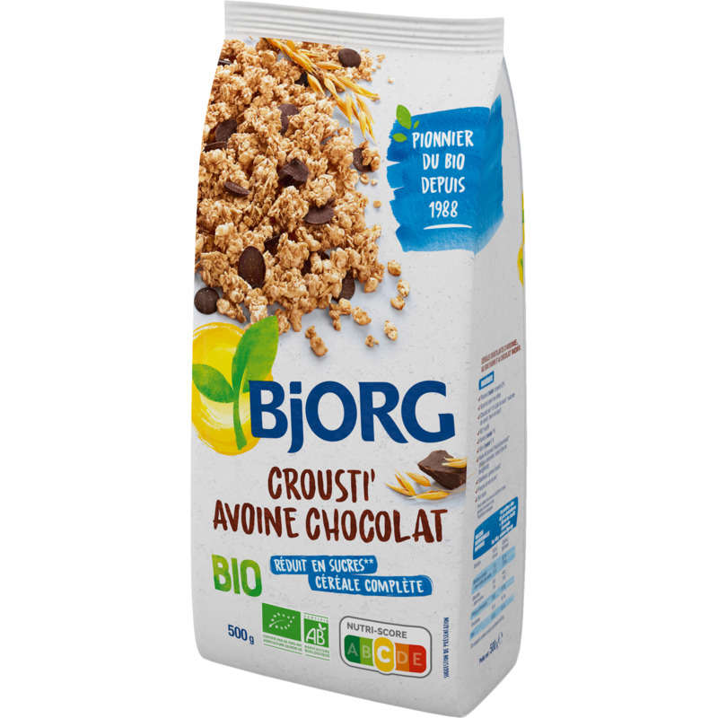 Bjorg Crousti' Avoine Chocolat, Bio 500G