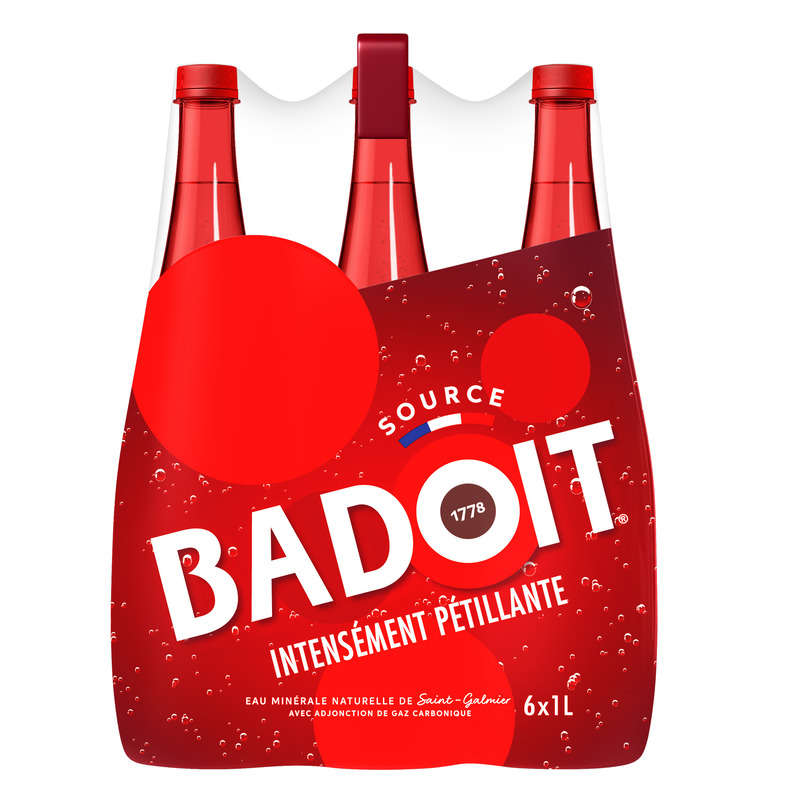 Badoit eau minérale naturelle fortement gazeuse 6x1L