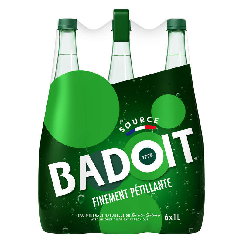 Badoit eau minérale naturelle finement gazeuse 6x1L