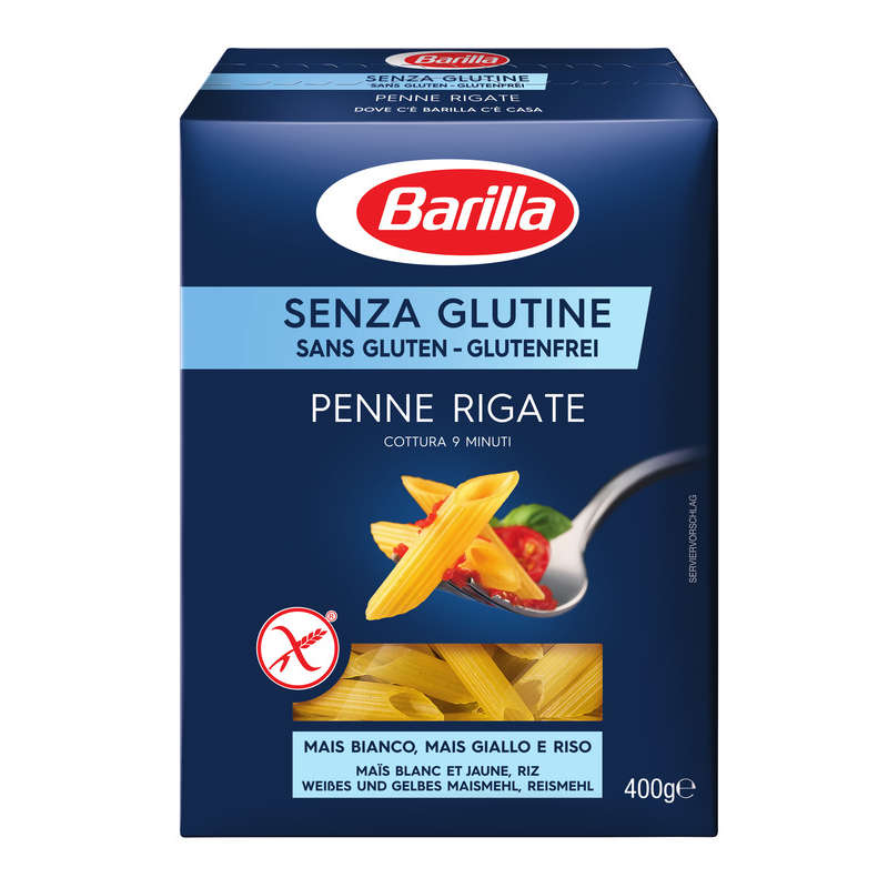 Barilla Pâtes Penne Rigate Sans Gluten 400g