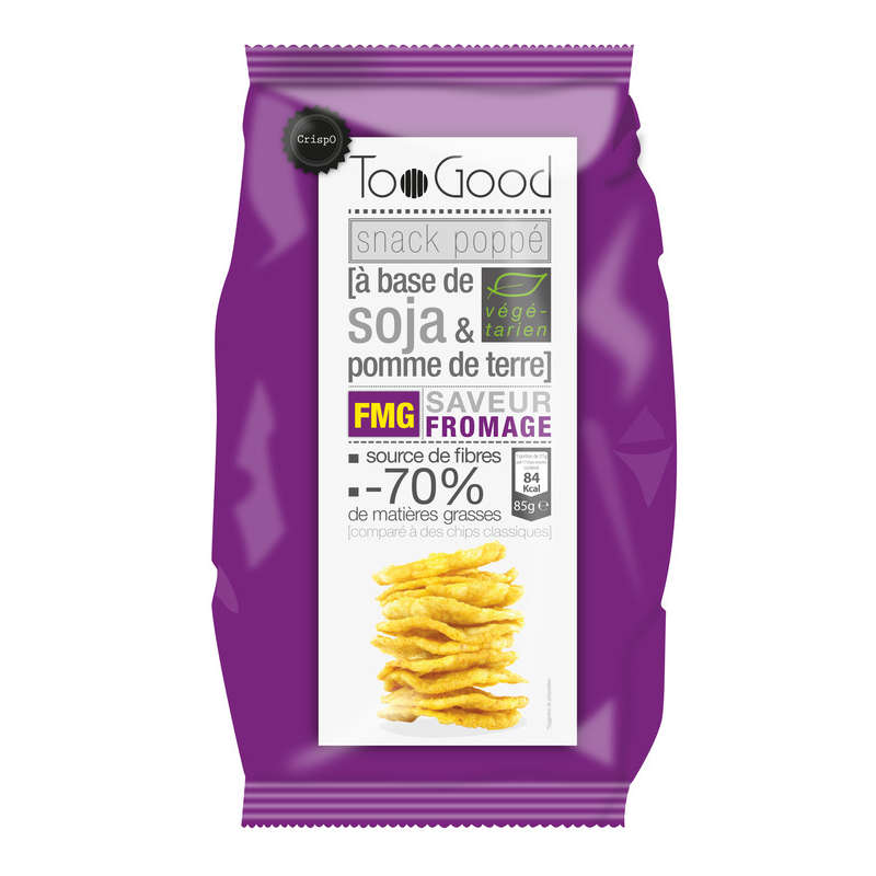 Toogood Snack Poppé À Base De Soja & Pomme De Terre Goût Fromage 85G