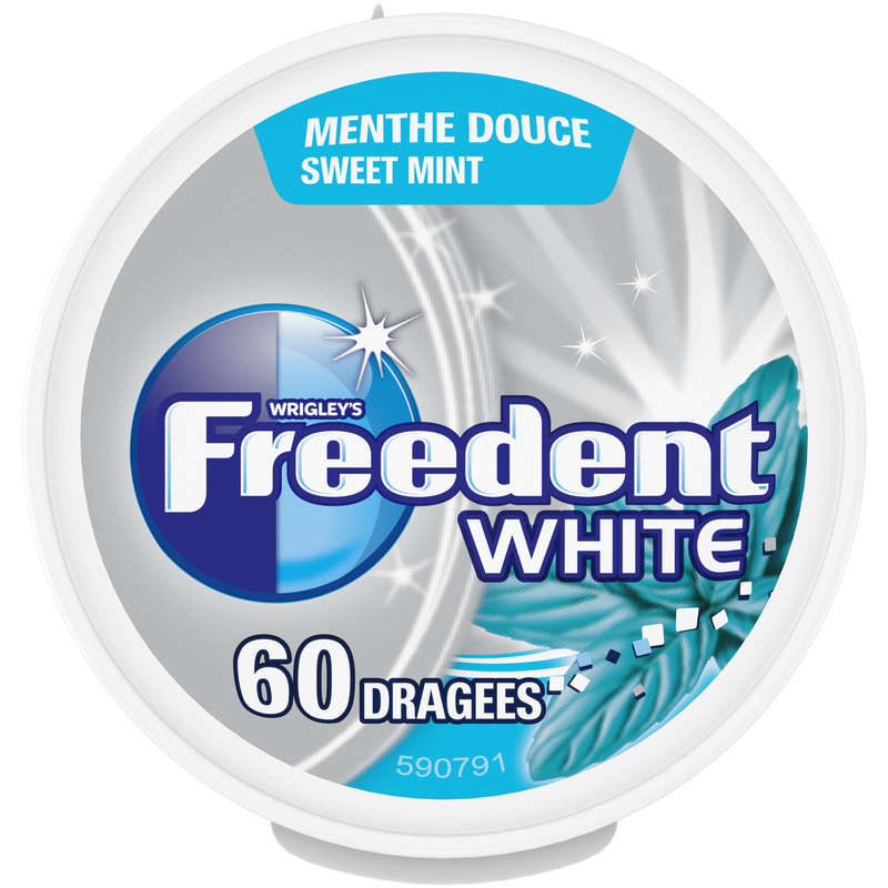 Freedent White Chewing-gum à la menthe douce sans sucres box 84g