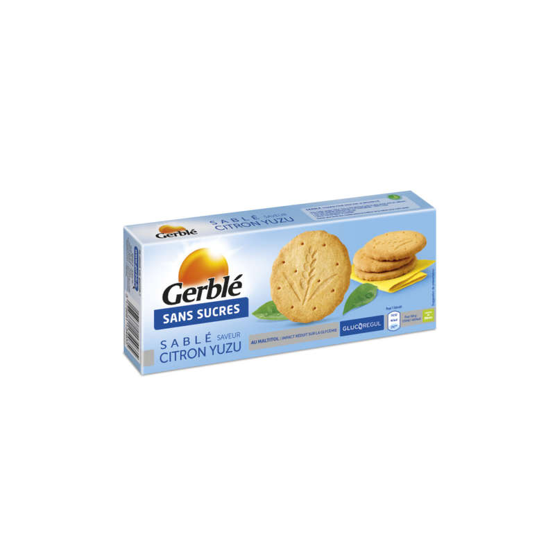 Gerblé Sablé Saveur Citron Yuzu Sans Sucres 132G