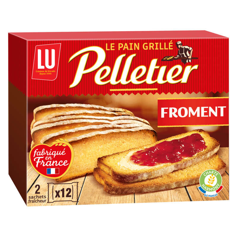 Lu Pelletier Pain grillé au Froment 300g