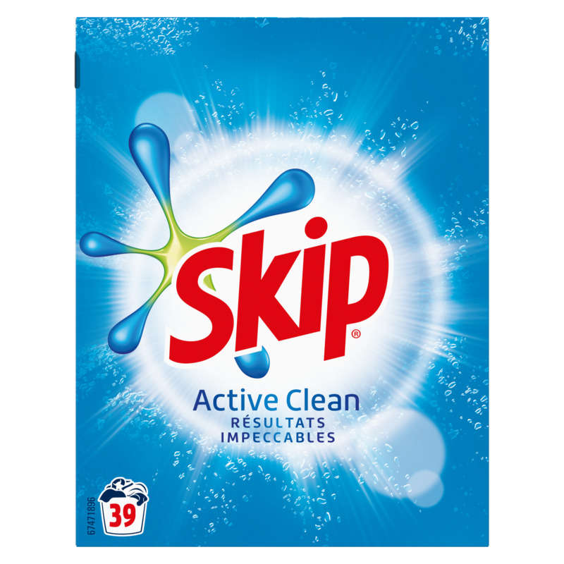 Skip Active Clean Lessive En Poudre 39D