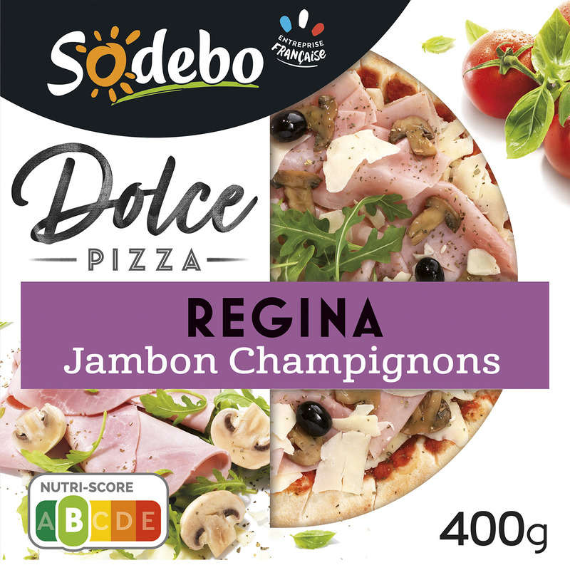 Sodebo Pizza Dolce Regina Jambon Champignons 400g