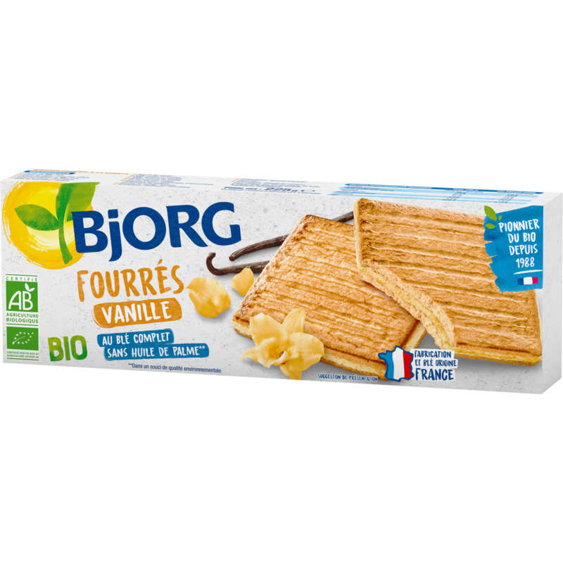 Bjorg Fourrés vanille bio 225g